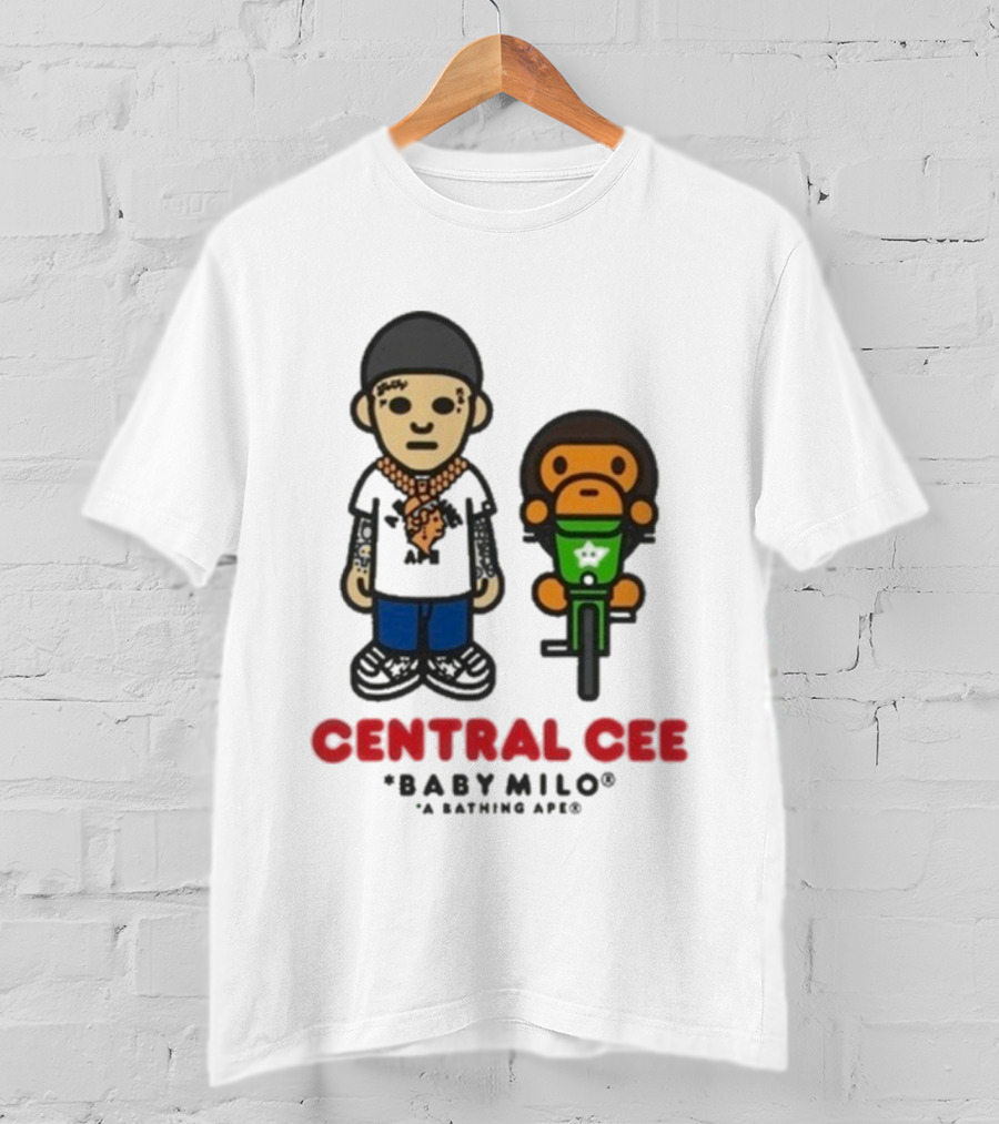 BAPE SYNA Central Cee Baby Milo A Bathing Ape Hip-Hop Streetwear Character T-Shirt