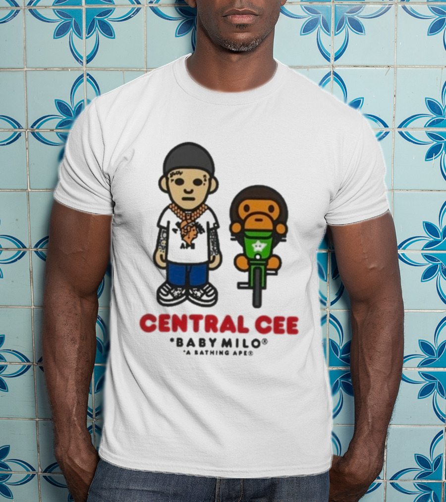 BAPE SYNA Central Cee Baby Milo A Bathing Ape Hip-Hop Streetwear Character T-Shirt