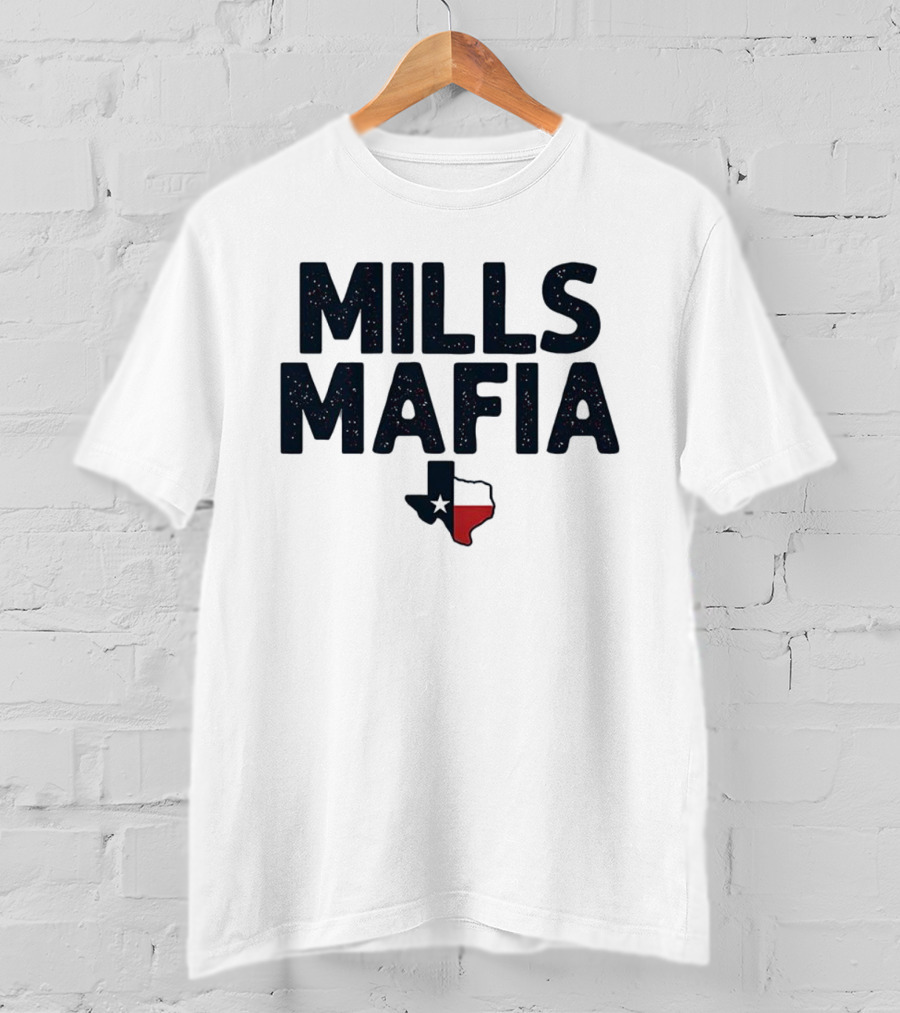Mills Mafia Davis Mills Houston Texans Football Texas Map T-Shirt