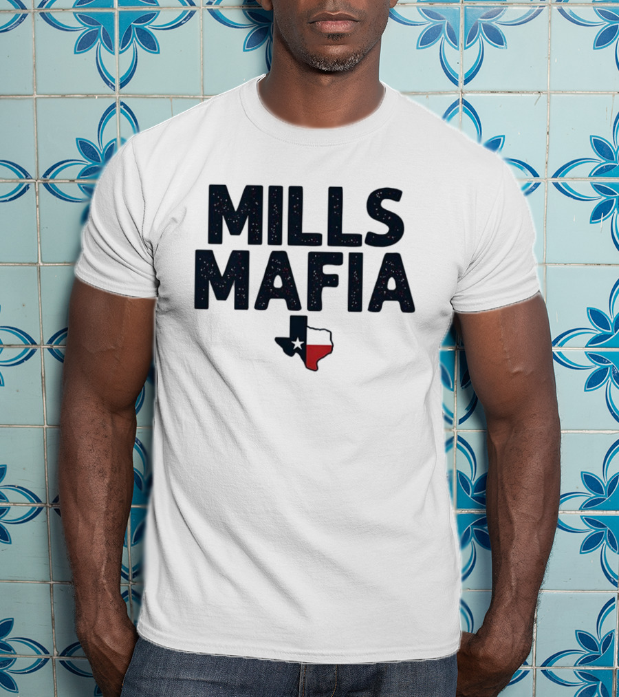 Mills Mafia Davis Mills Houston Texans Football Texas Map T-Shirt