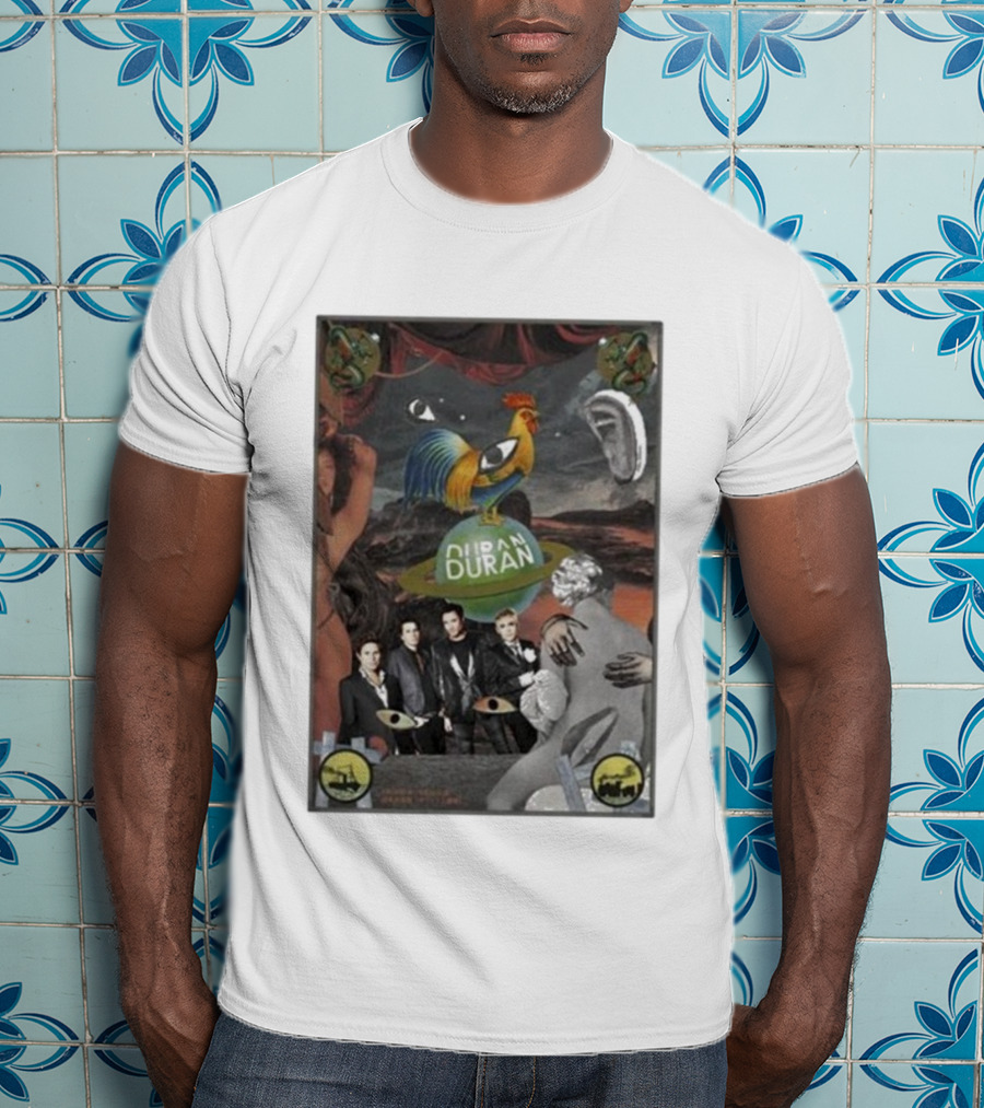Duran Duran Yokoo Rooster Surreal Collage Vintage Style T-Shirt