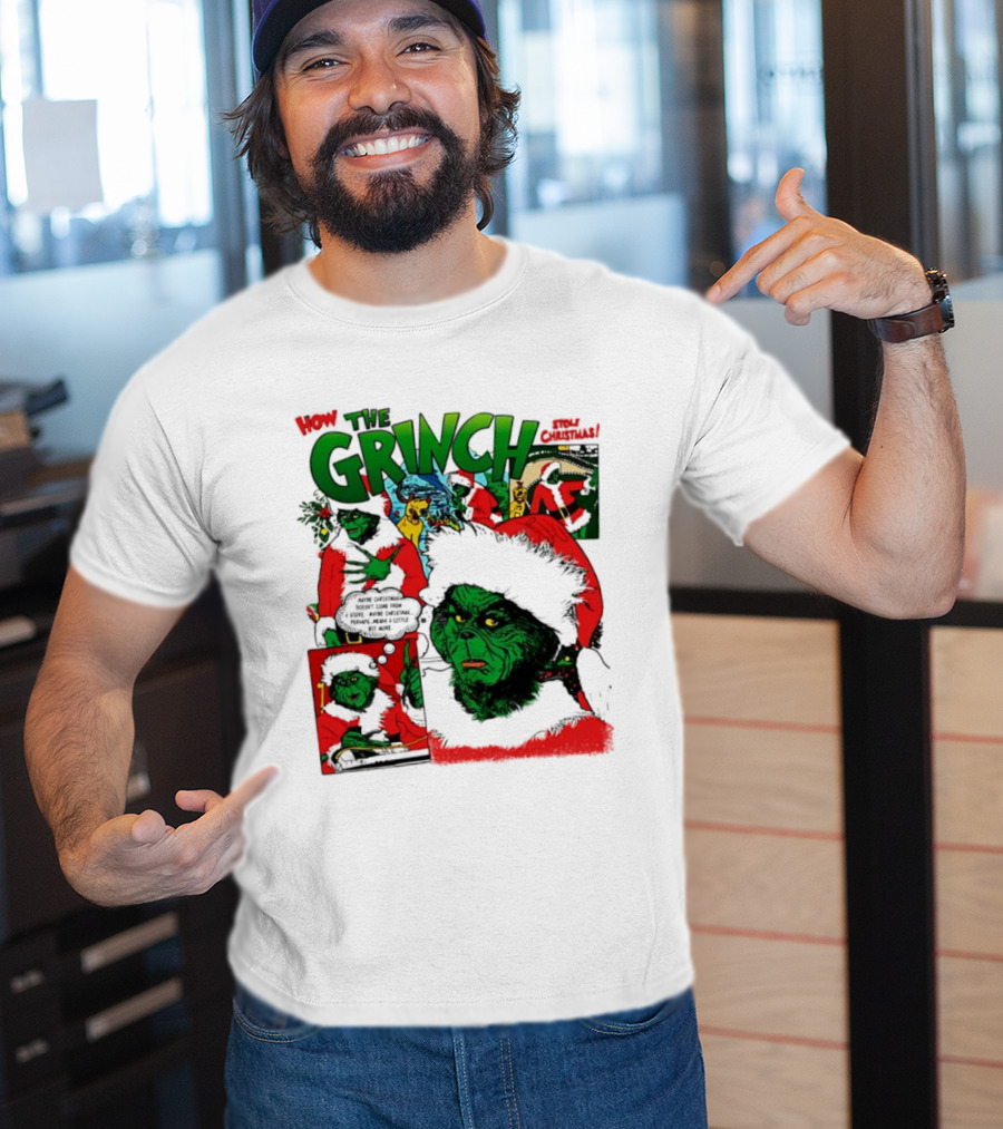 How The Grinch Stole Christmas Story Grinch Movie Scenes Holiday Style T-Shirt