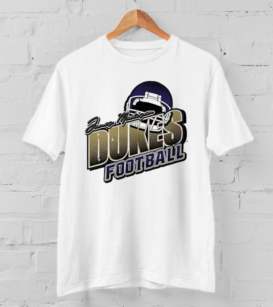 James Madison Dukes Football Helmet T-Shirt