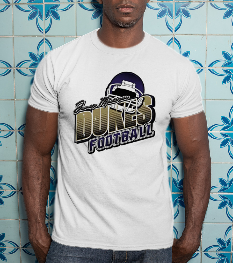 James Madison Dukes Football Helmet T-Shirt