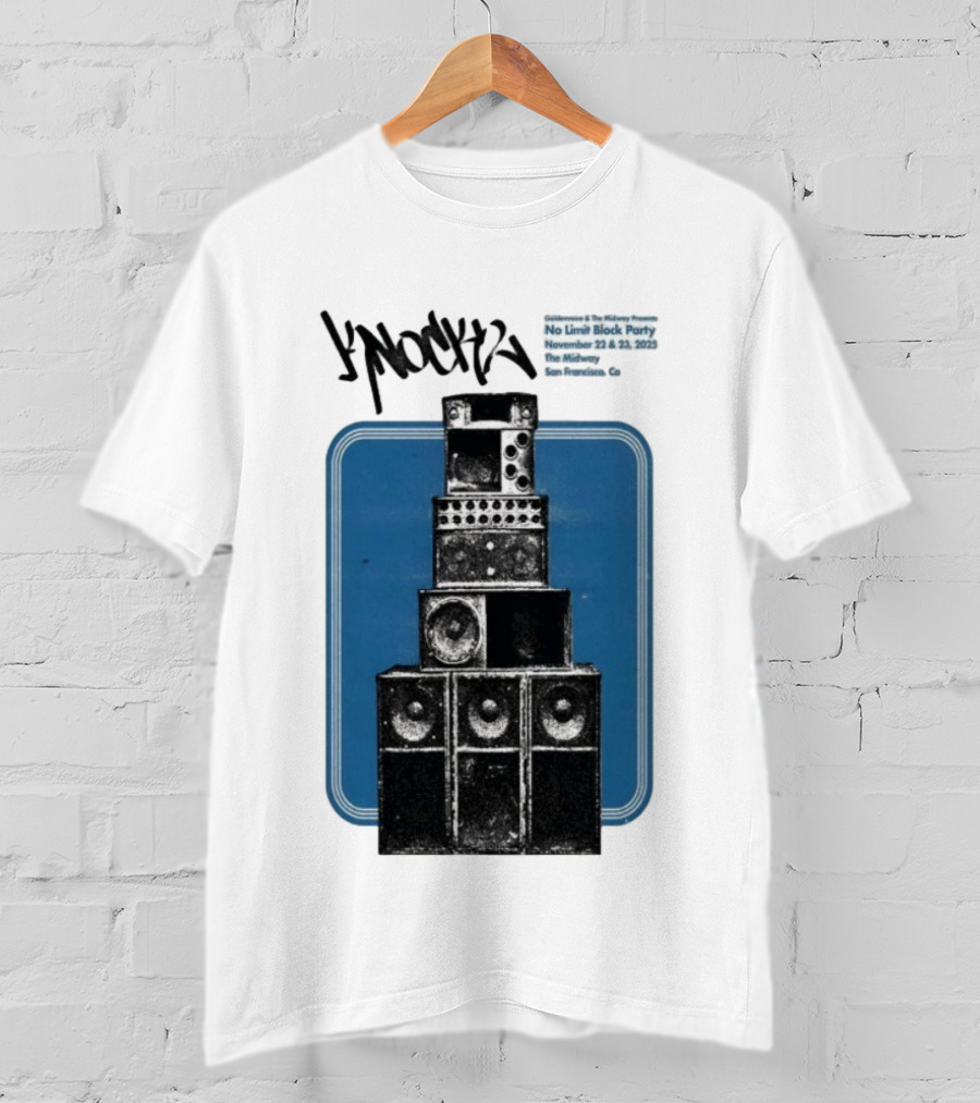 Knock2 No Limit Block Party November 22-23 2025 The Midway San Francisco CA T-Shirt