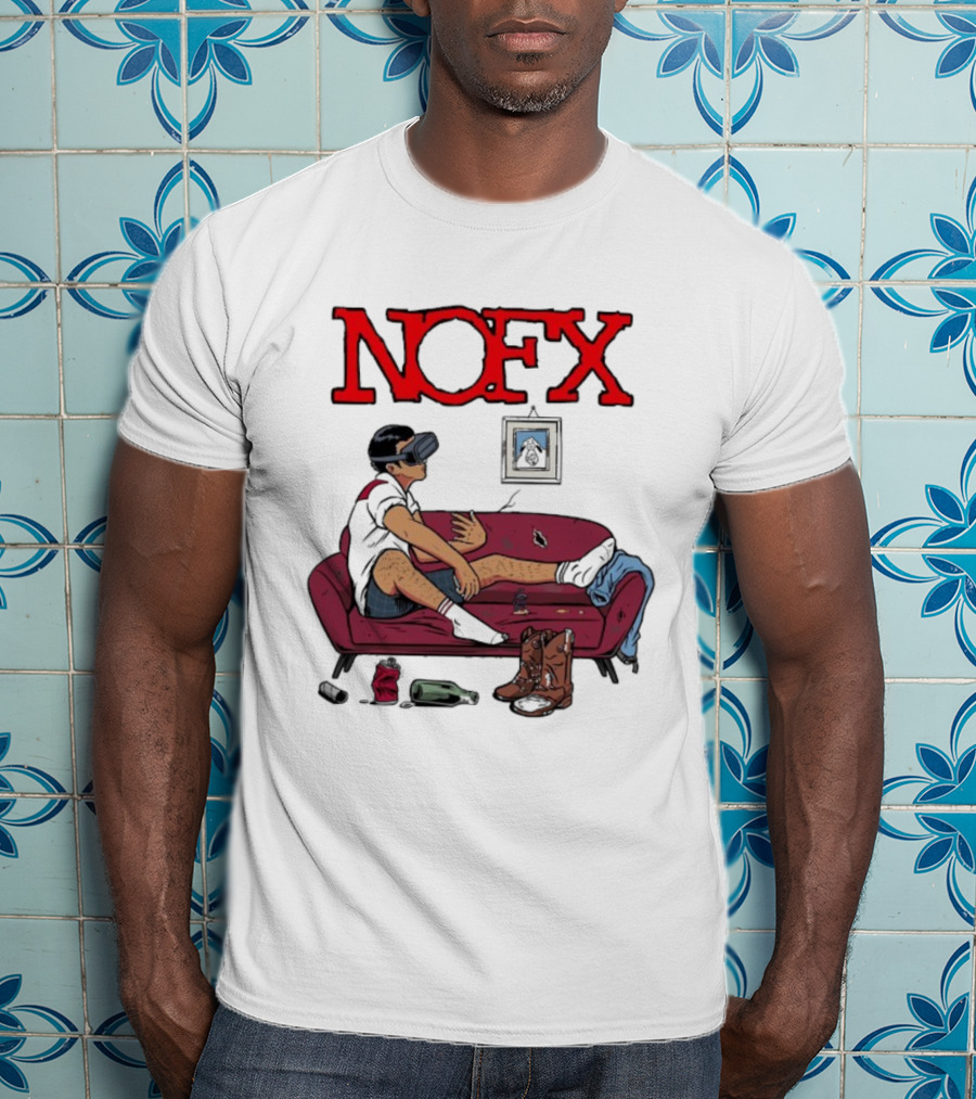 NOFX Virtual Reality Couch Boots T-Shirt