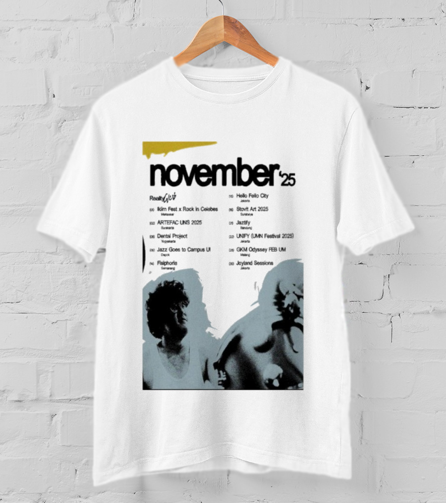 Reality Club November 2025 Jakarta Palace Bandung Surabaya Lampung Semarang Jogja Medan Makassar Padang T-Shirt