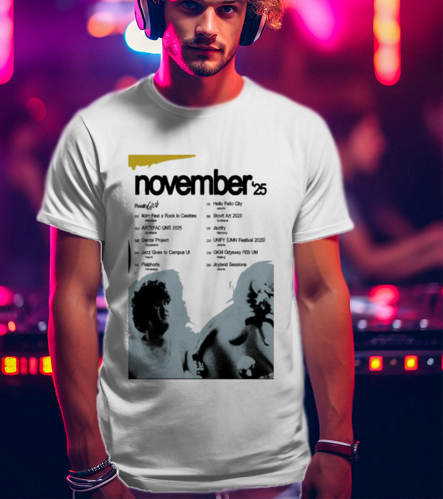 Reality Club November 2025 Jakarta Palace Bandung Surabaya Lampung Semarang Jogja Medan Makassar Padang T-Shirt