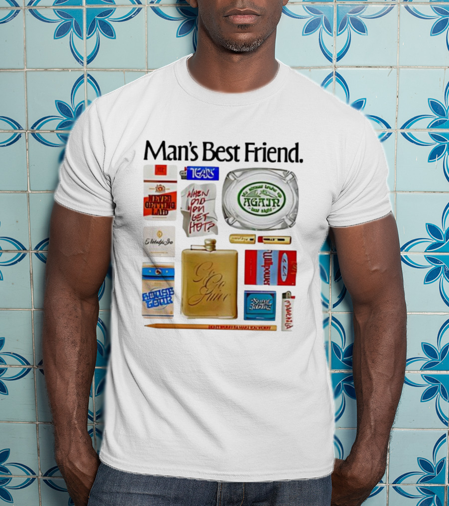 Sabrina Carpenter Man’s Best Friend 2025 Tour Go Juice Agajr Badge Never Getting Laid T-Shirt