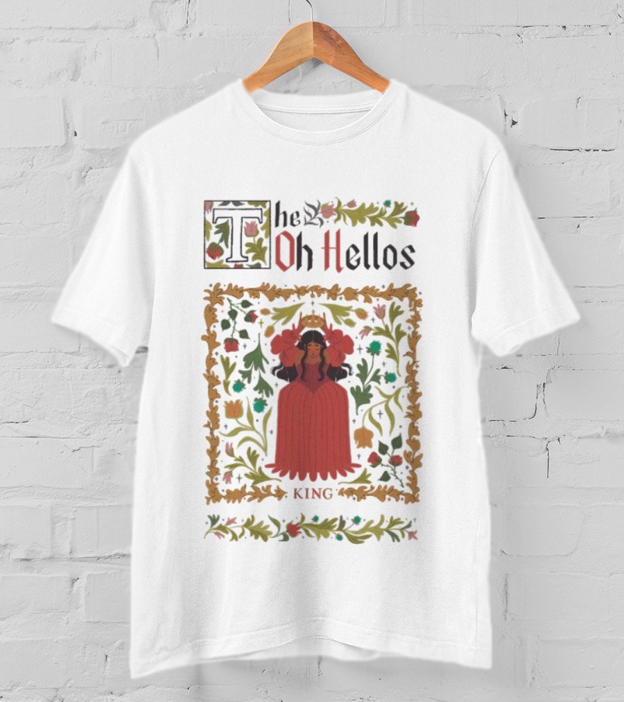 The Oh Hellos King Floral Artwork Print T-Shirt
