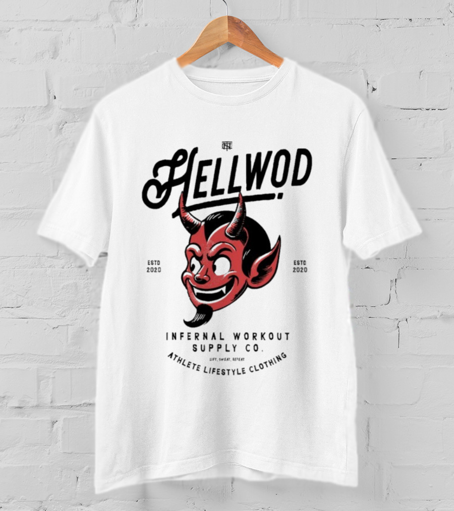 Hellwod Infernal Workout Supply Co Athleisure Lifestyle Culture Devil Est 2020 T-Shirt