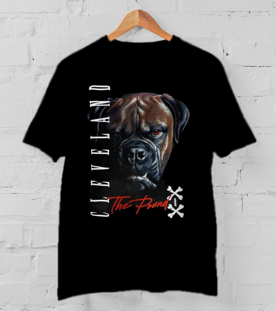 Cleveland Browns The Dawg Pound Boxer Dog Football Fan Art T-Shirt