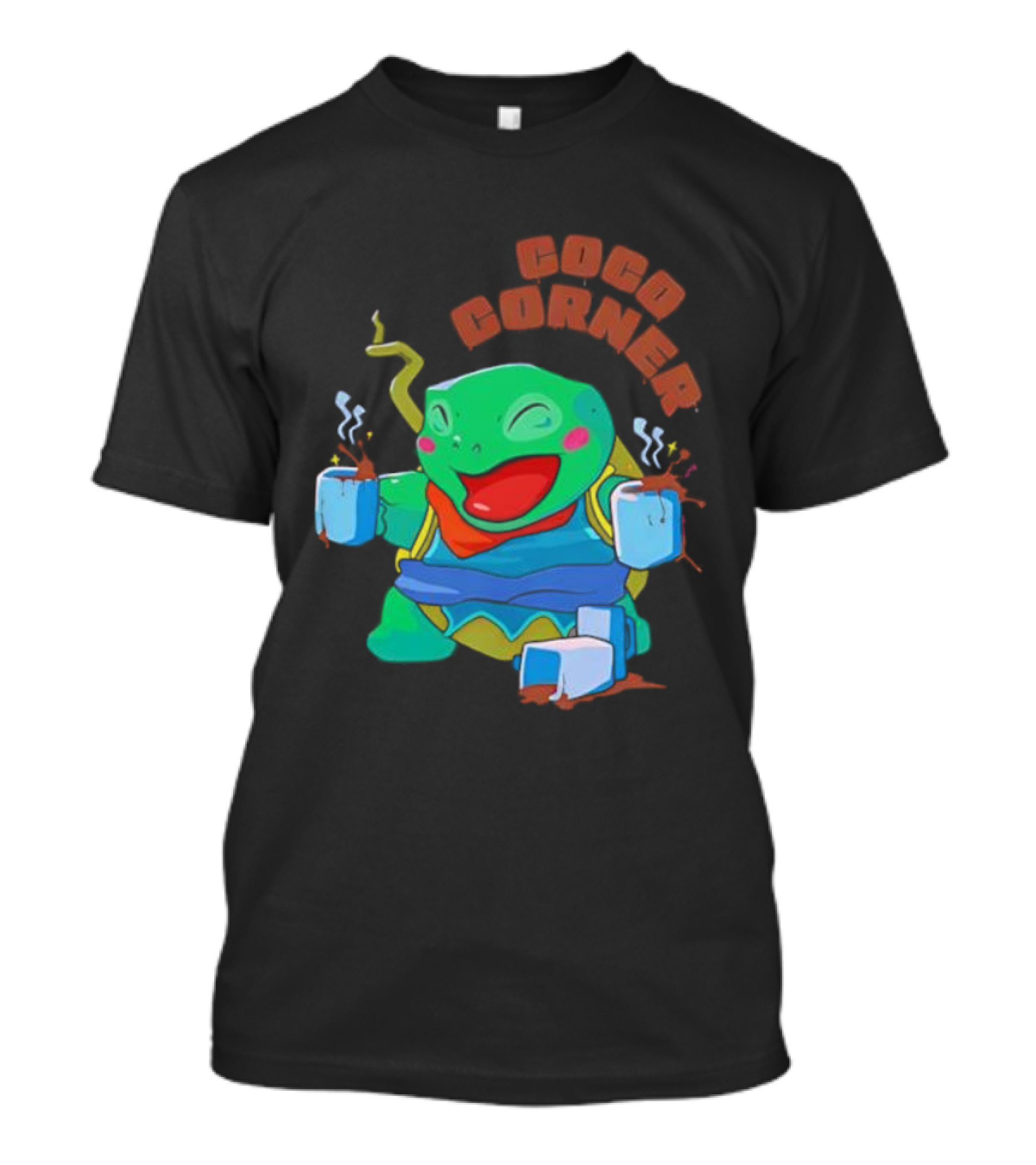 Coco Corner Pokémon Character Coffee Lovers Vibrant Design T-Shirt