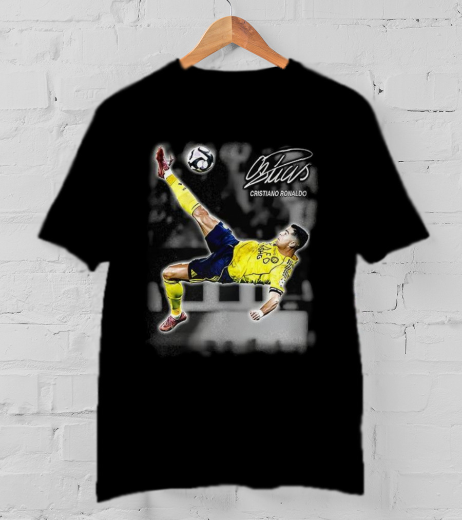 Cristiano Ronaldo Bicycle Kick 2025 Signature T-Shirt