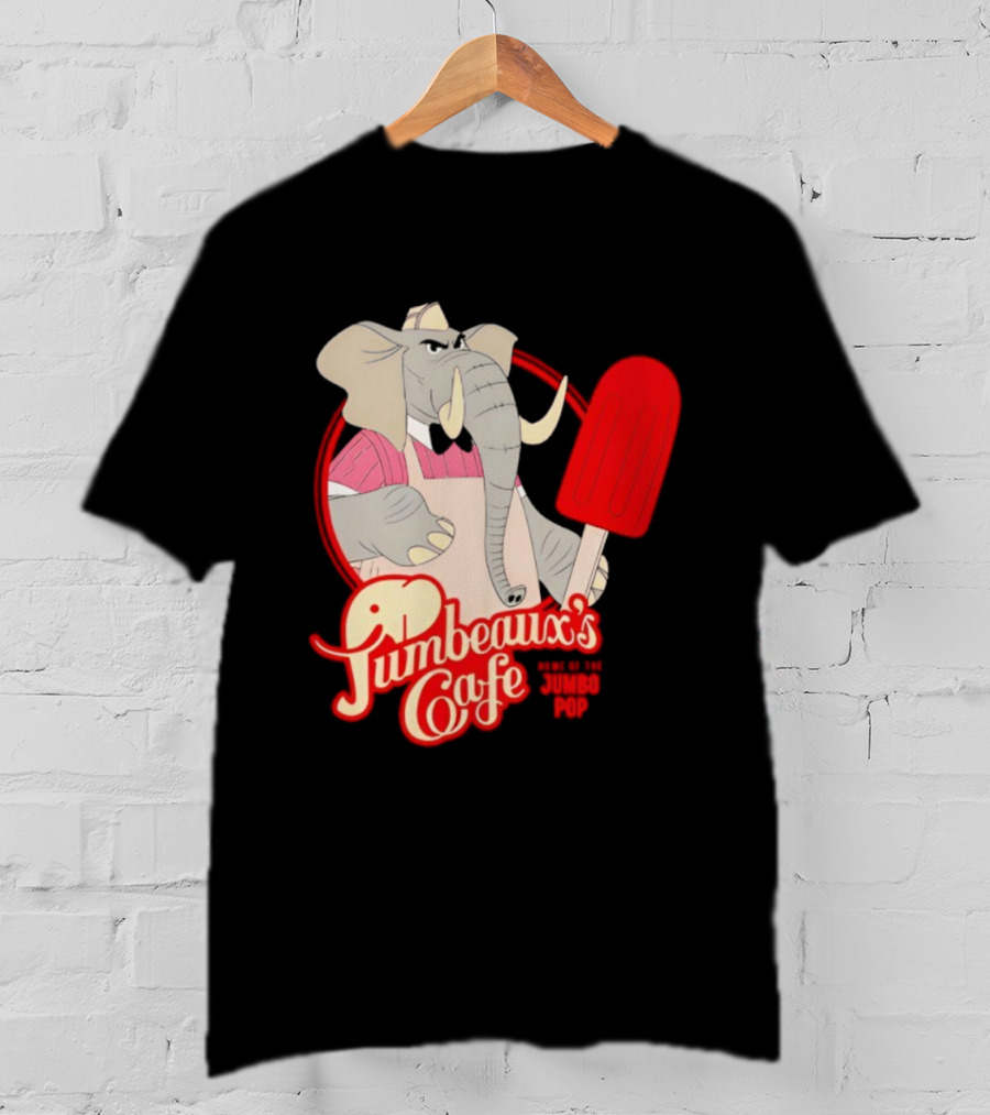 Disney Zootopia Jumbeaux’s Cafe Elephant Character Holding Ice Pop T-Shirt