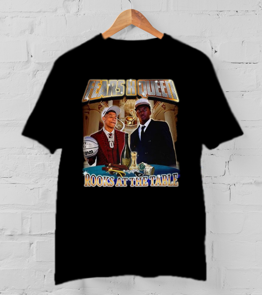 Fears X Queen Rooks At The Table Basketball And Luxury Elements T-Shirt