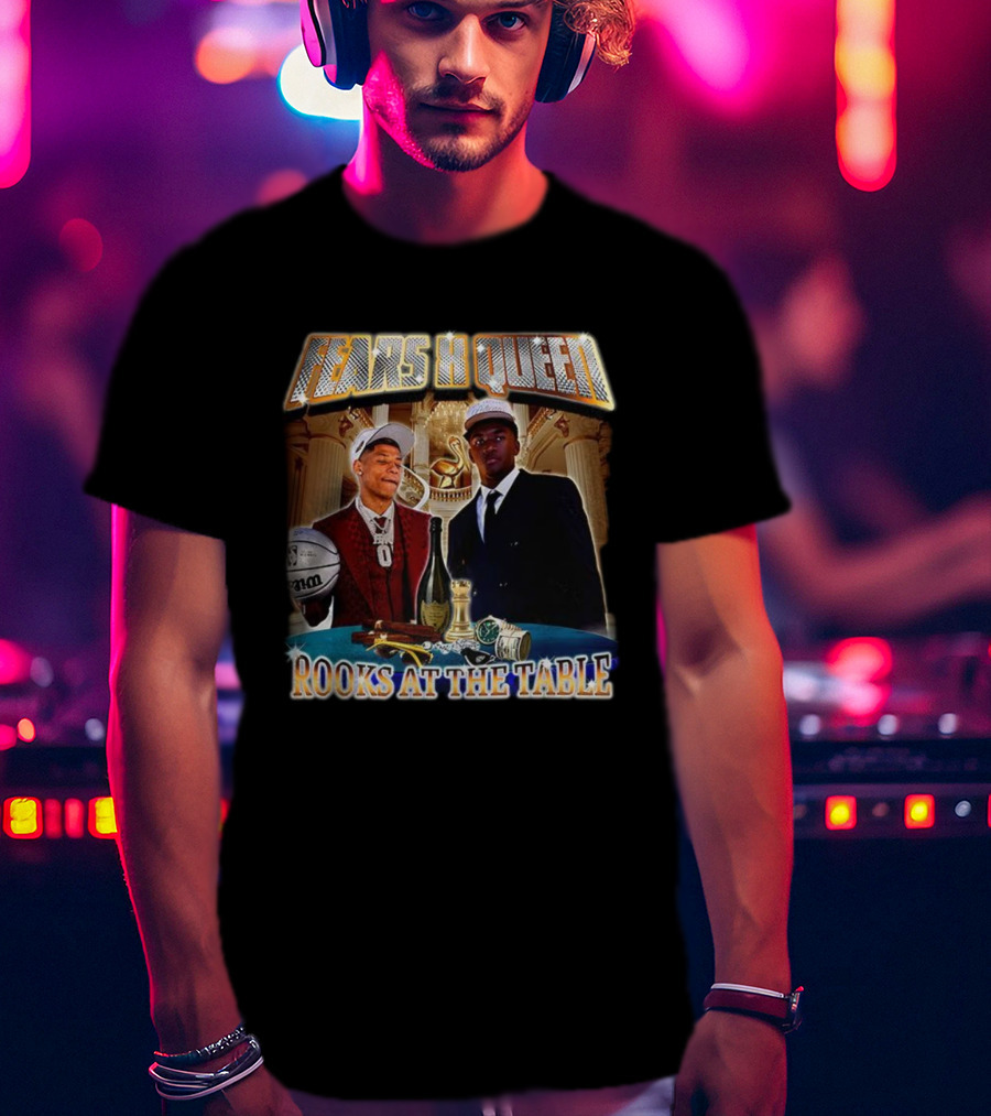 Fears X Queen Rooks At The Table Basketball And Luxury Elements T-Shirt