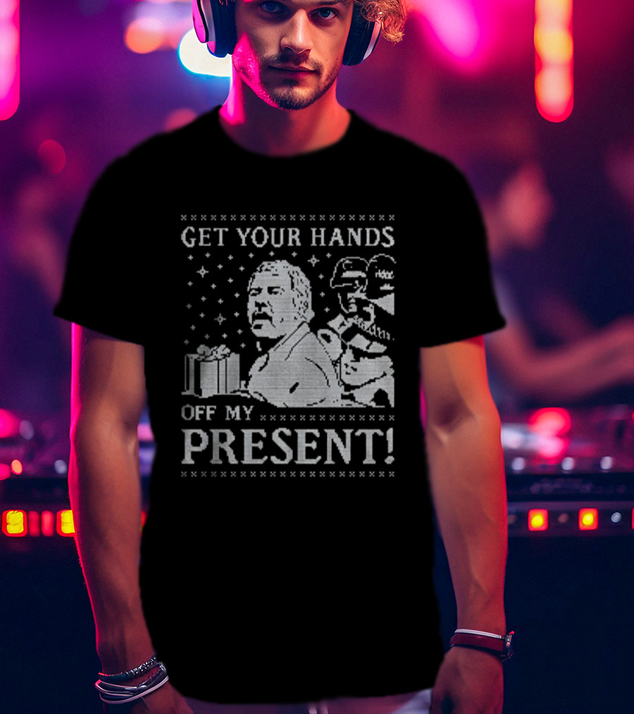 Get Your Hands Off My Present Xmas Funny Stormtrooper Christmas Sweater T-Shirt