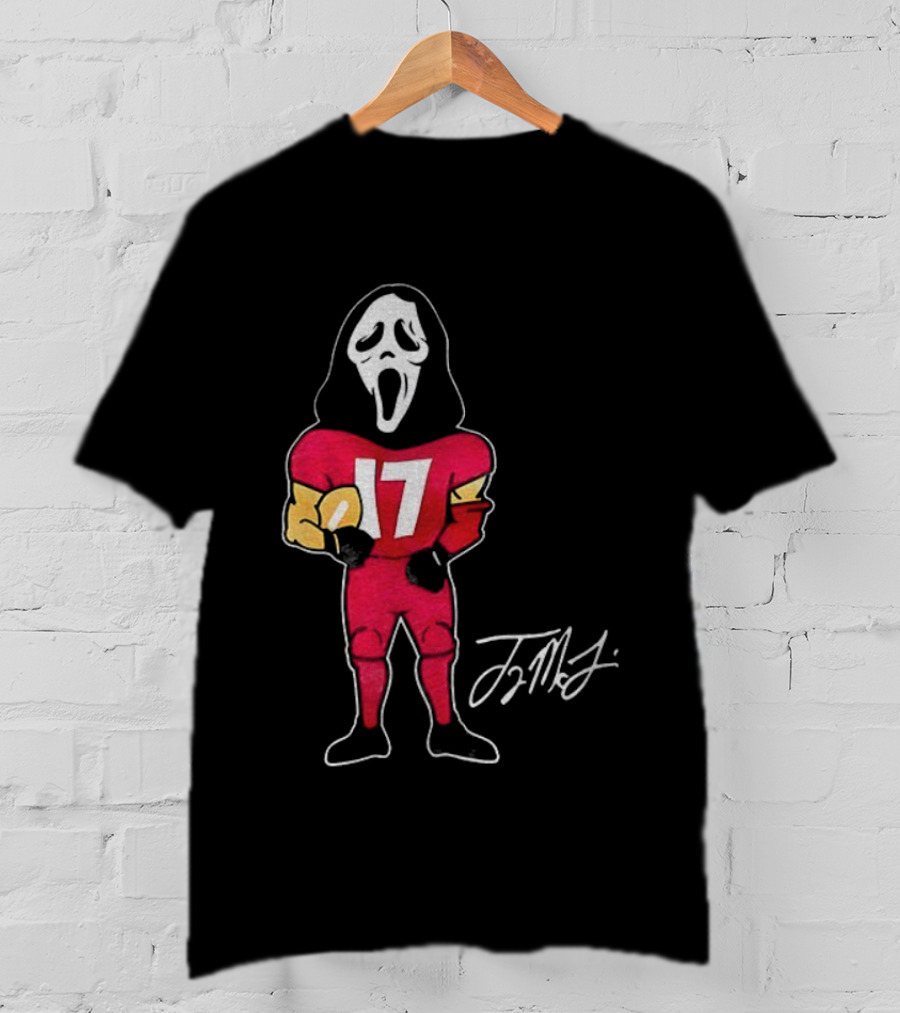 Ghostface Terry McLaurin 17 Washington Commanders NFL Football Signature T-Shirt