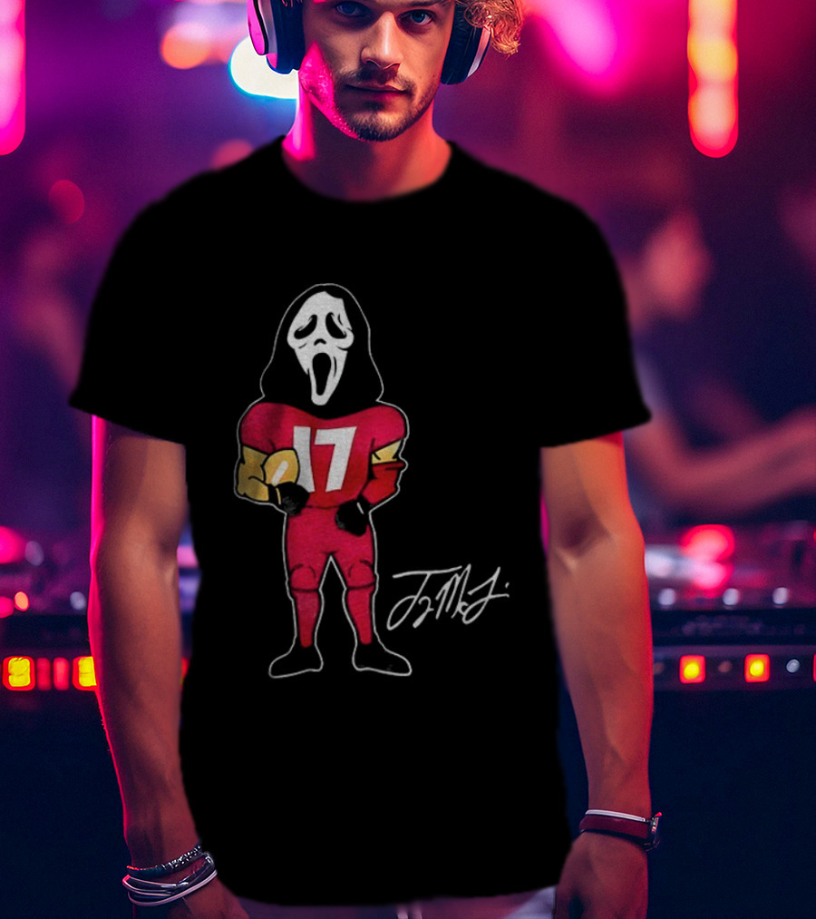 Ghostface Terry McLaurin 17 Washington Commanders NFL Football Signature T-Shirt