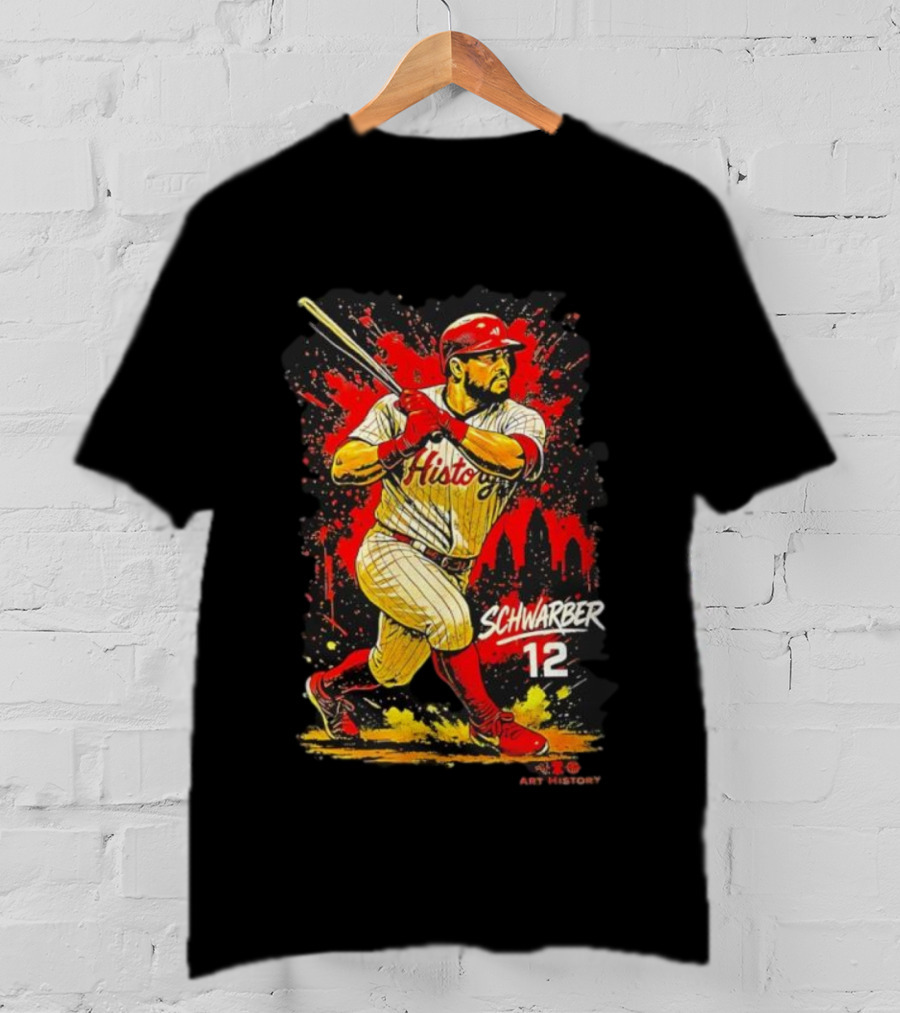 Kyle Schwarber Philadelphia Phillies History 12 Baseball T-Shirt