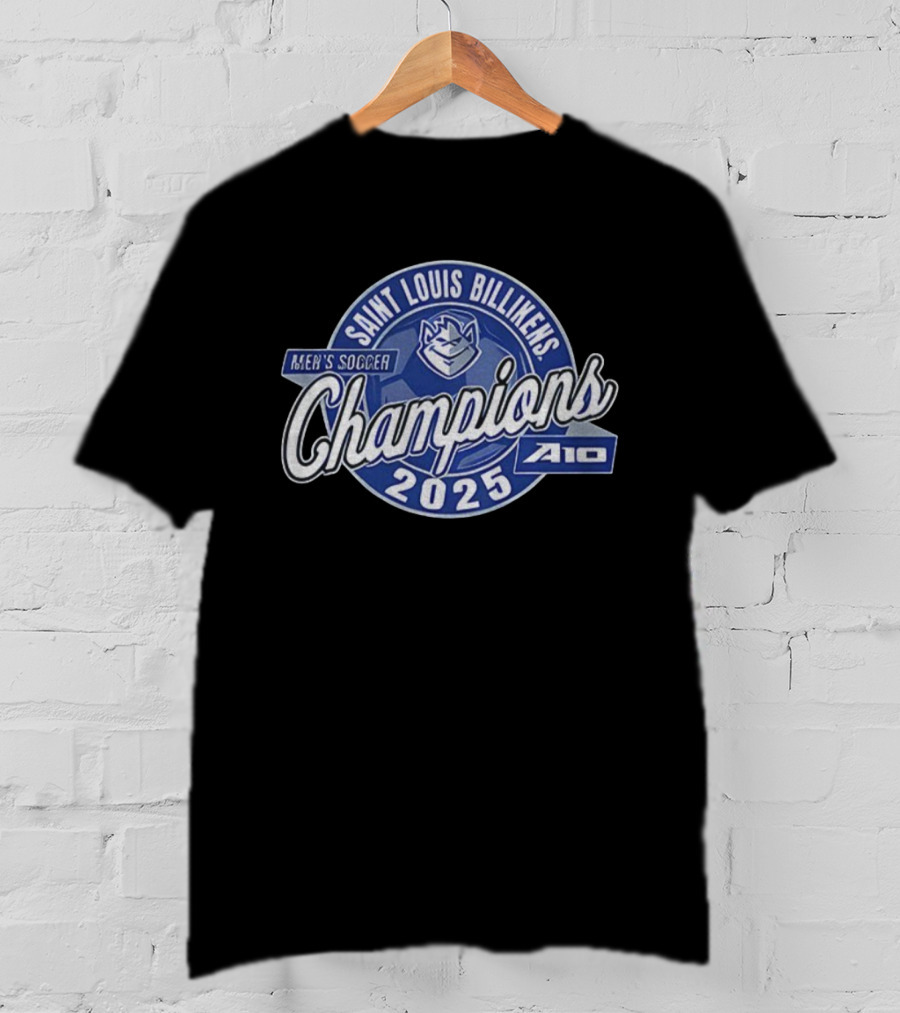 Saint Louis Billikens Men's Soccer Champions 2025 A10 T-Shirt