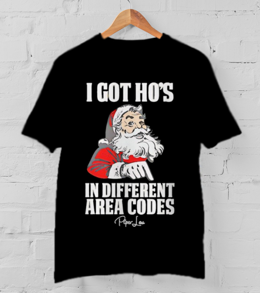 Santa Claus I Got Ho's In Different Area Codes T-Shirt