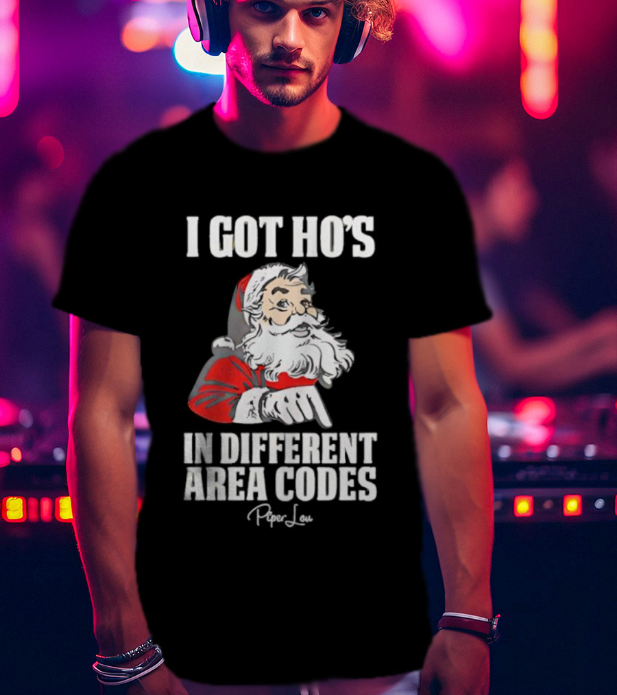 Santa Claus I Got Ho's In Different Area Codes T-Shirt