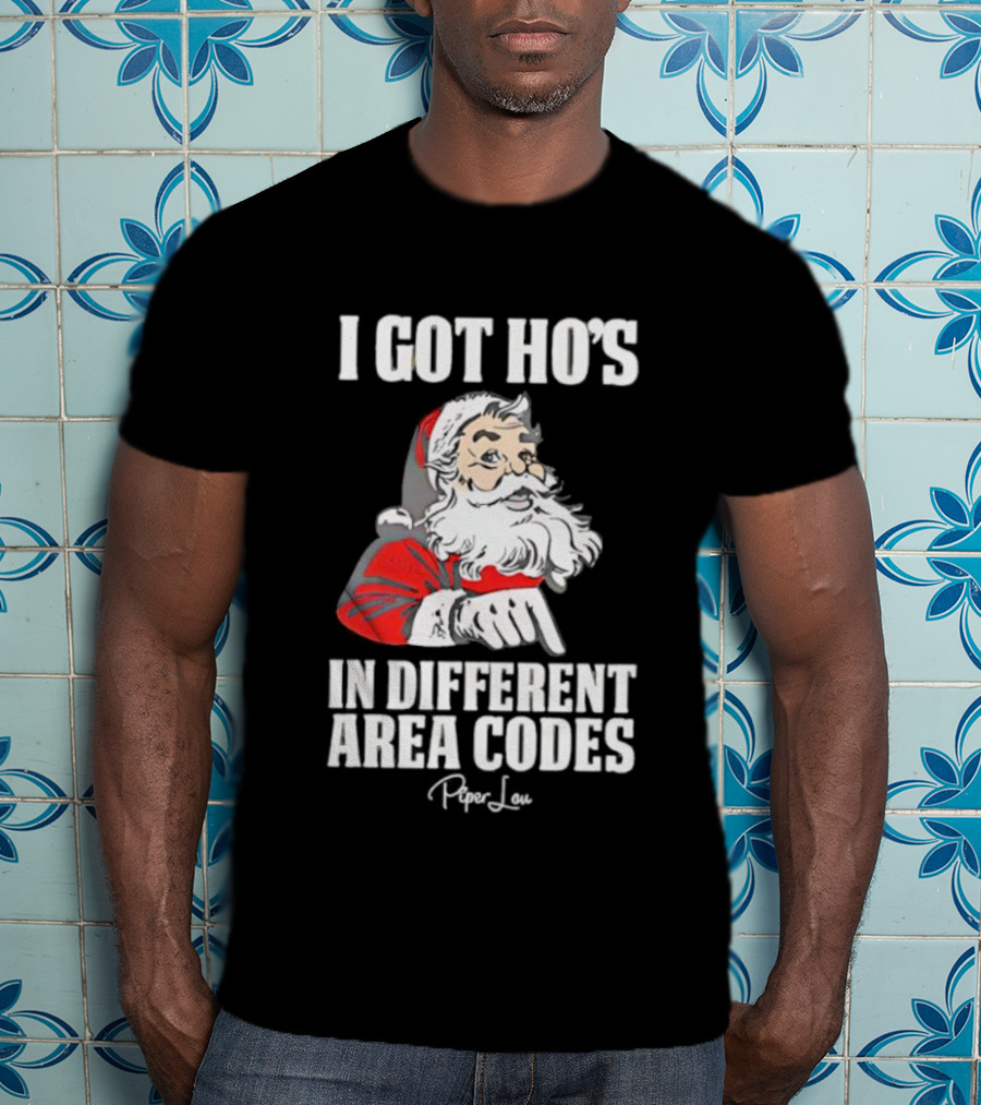 Santa Claus I Got Ho's In Different Area Codes T-Shirt
