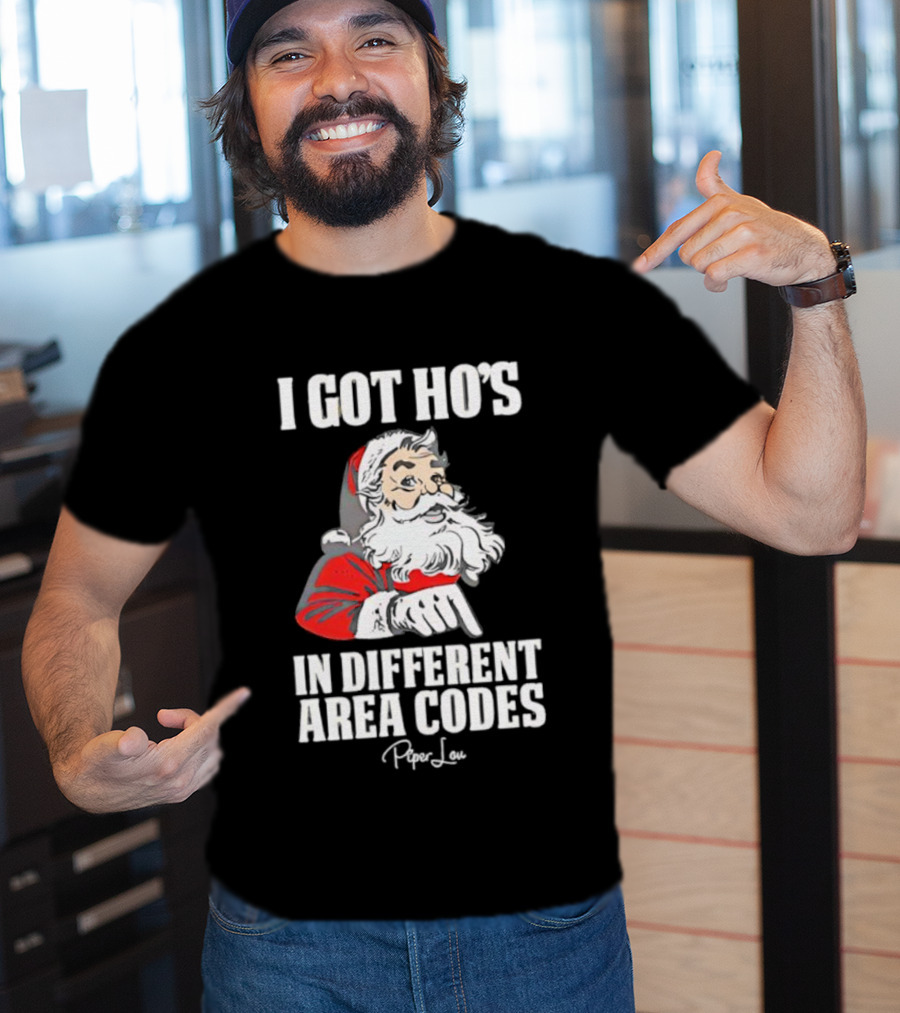 Santa Claus I Got Ho's In Different Area Codes T-Shirt