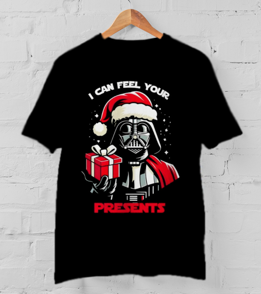 Star Wars Christmas Darth Vader Santa Can Feel Your Presents T-Shirt