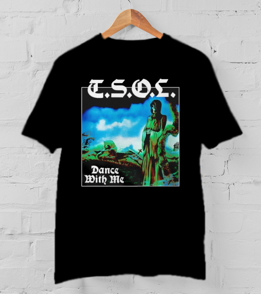 T.S.O.L. Dance With Me Album Art Cemetery Scene T-Shirt