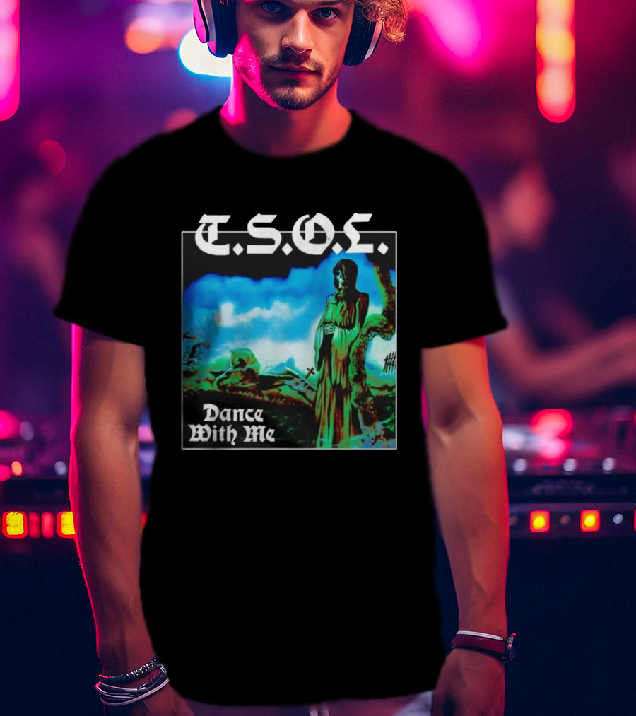 T.S.O.L. Dance With Me Album Art Cemetery Scene T-Shirt