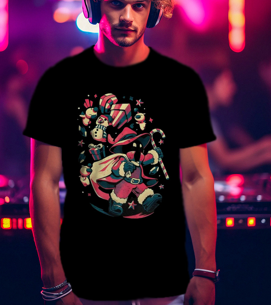 Vivi Ornitier Final Fantasy Jingle Spell Christmas Magic T-Shirt