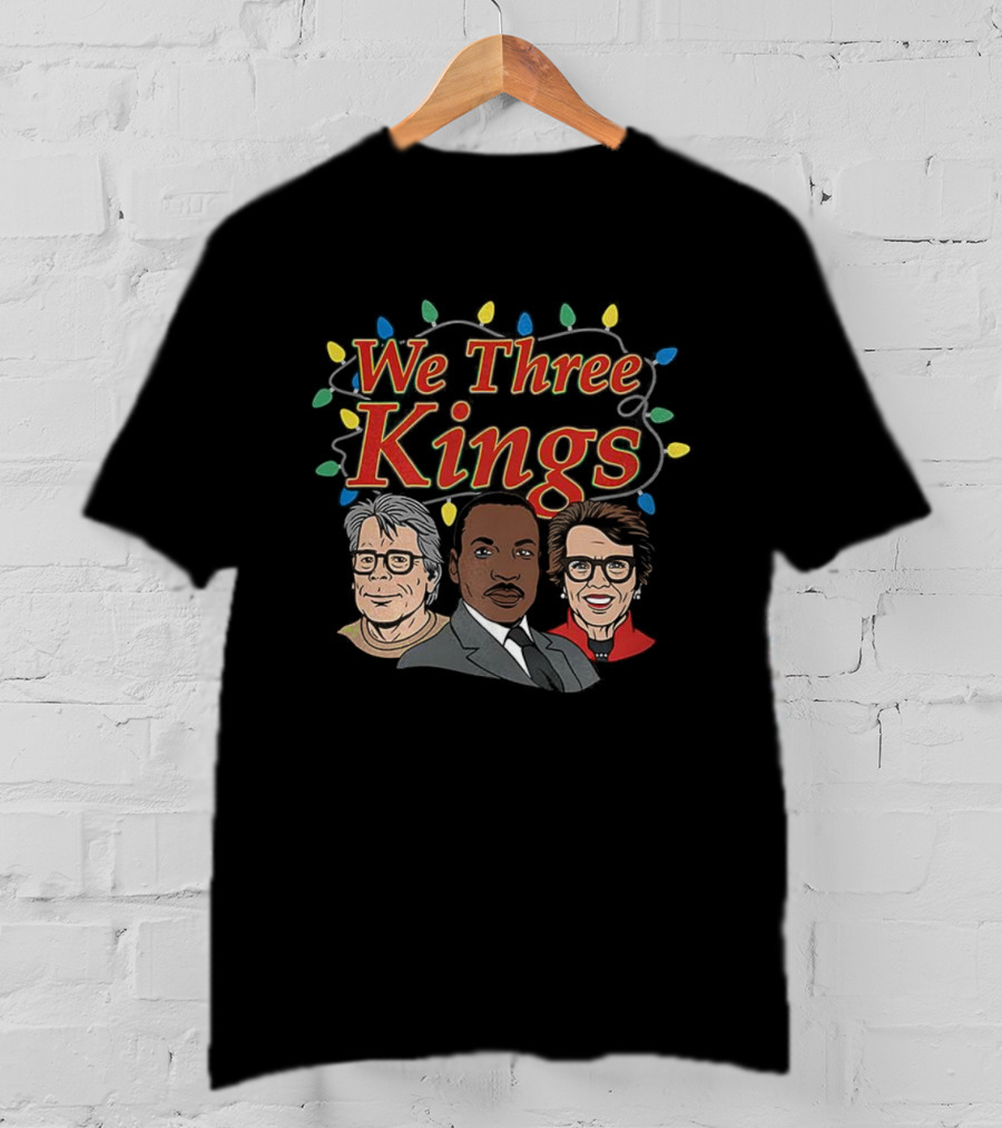 We Three Kings String Of Christmas Lights Cartoon T-Shirt