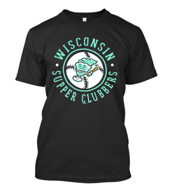 Wisconsin Supper Clubbers Baseball Ice Cream Bat Martini Pie T-Shirt