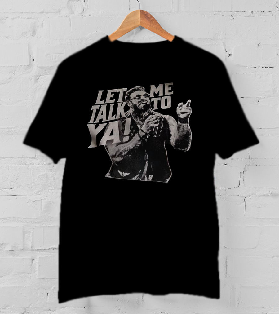 WWE LA Knight Let Me Talk To Ya Microphone Pose T-Shirt