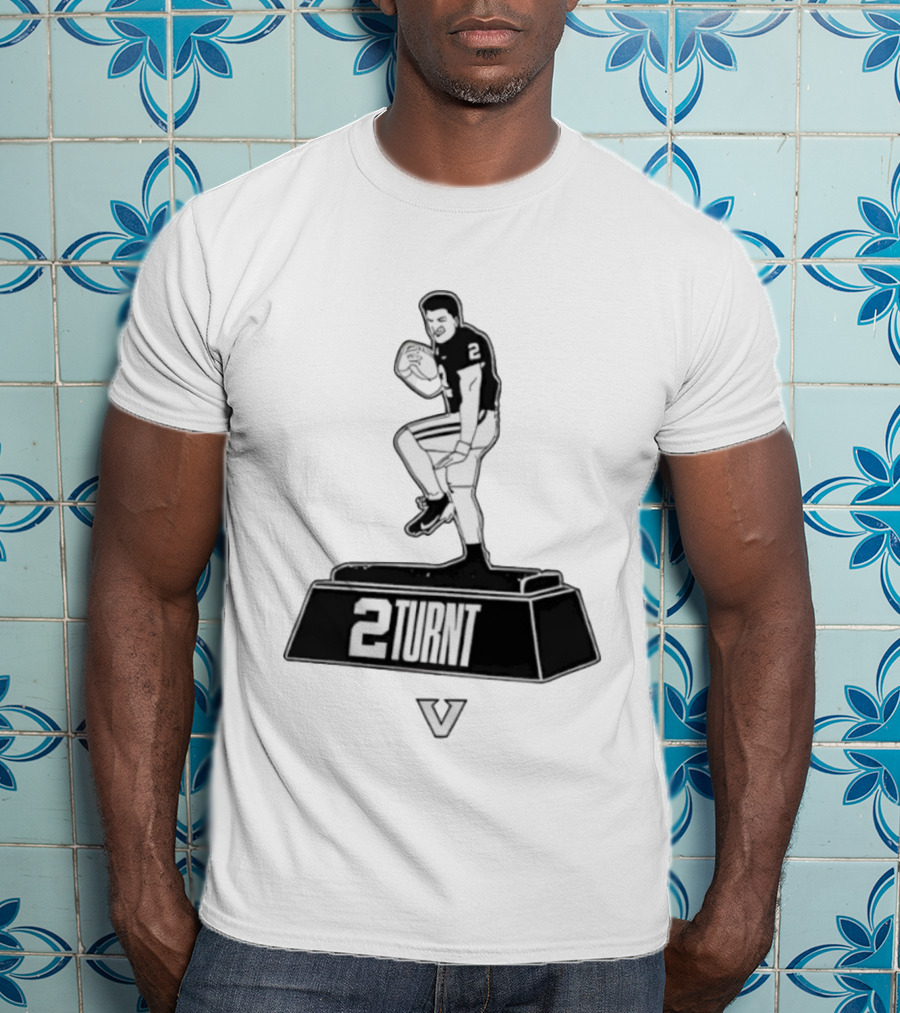 2Turnt Football Diego Pavia Heisman Trophy Design T-Shirt