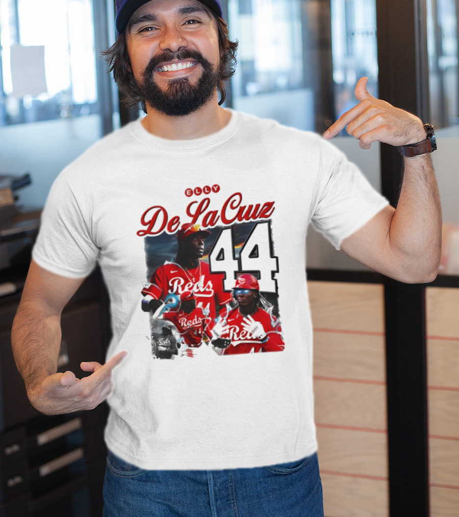 De La Cruz 44 Reds Vintage Style Electricidad Sports Icon T-Shirt