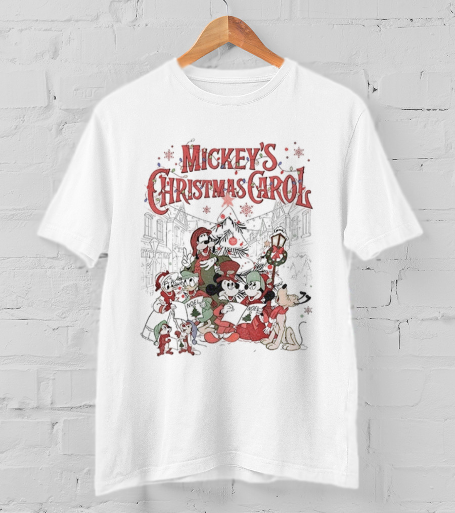 Mickey's Christmas Carol Magic Kingdom Disney Holiday Classic T-Shirt