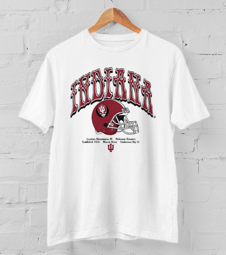 Indiana University Grateful Dead Helmet Established 1820 Bloomington Traditions Honoring IU T-Shirt