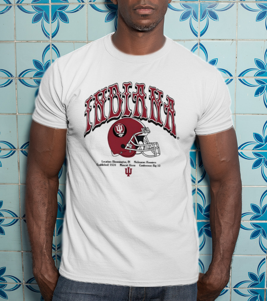 Indiana University Grateful Dead Helmet Established 1820 Bloomington Traditions Honoring IU T-Shirt