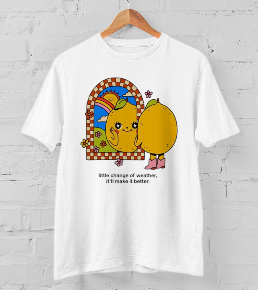 Maren Morris Lemon Little Change Of Weather Sunflower Mirror Boots T-Shirt