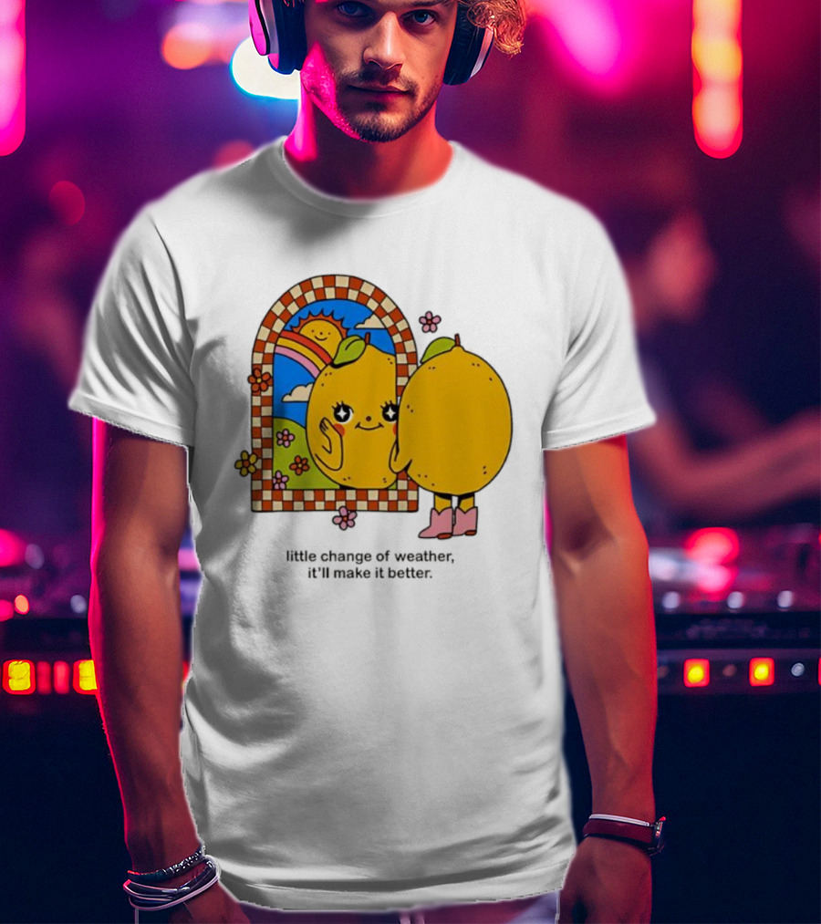 Maren Morris Lemon Little Change Of Weather Sunflower Mirror Boots T-Shirt