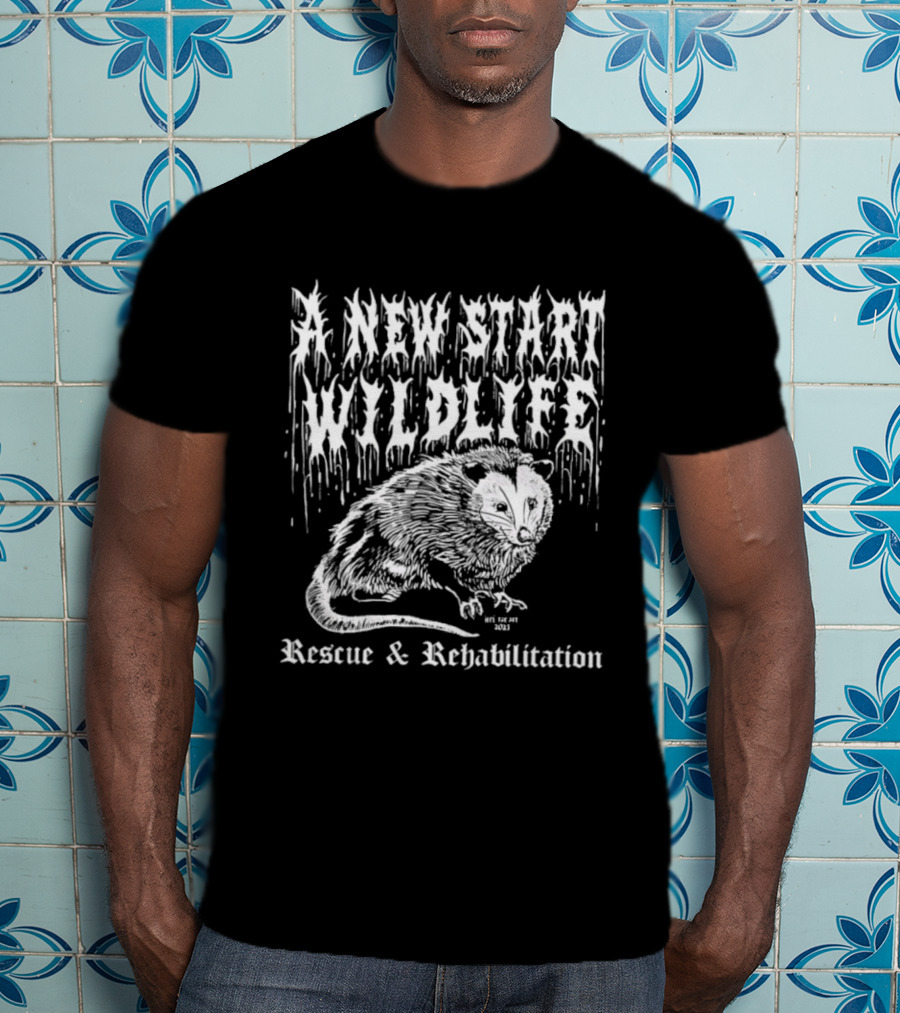 A New Start Wildlife Rescue Rehabilitation Rat Design T-Shirt