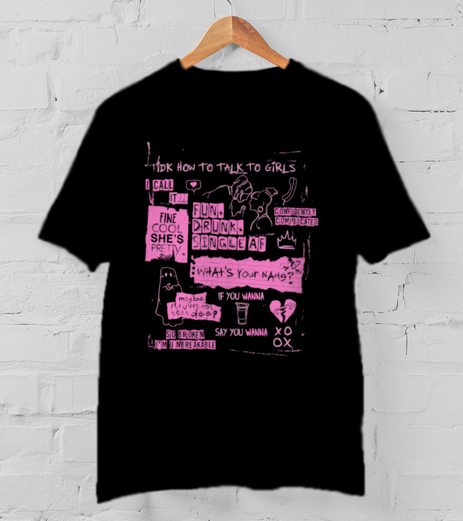 Beth McCarthy IDK How To Talk To Girls Heartbreak Sketch XOXO T-Shirt