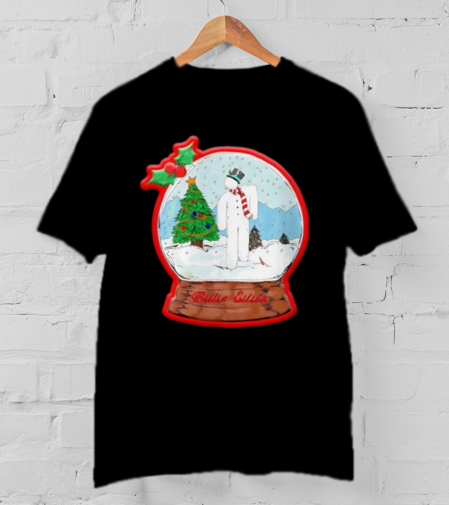 Billie Eilish Blohsh Christmas Snowglobe Ornament T-Shirt