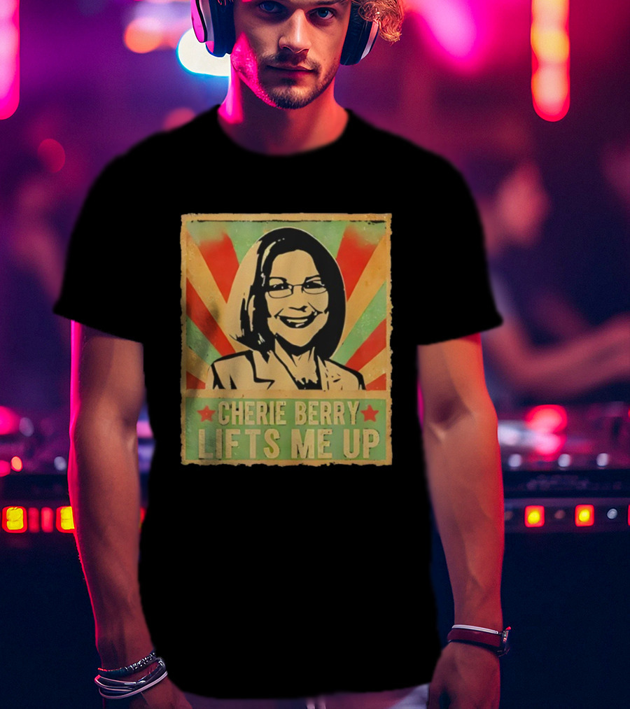 Cherie Berry Lifts Me Up Retro Style Elevator Pun T-Shirt