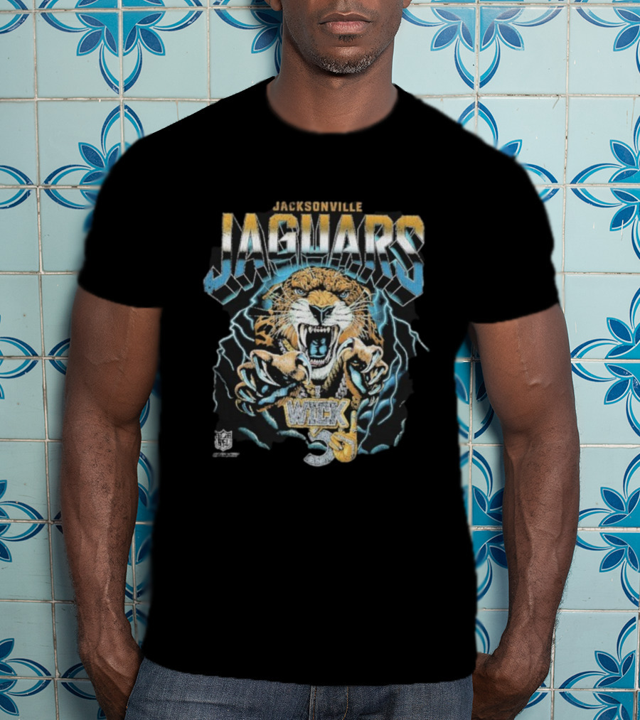 Jacksonville Jaguars NFL Nardo Wick Teal Smoke Chain T-Shirt