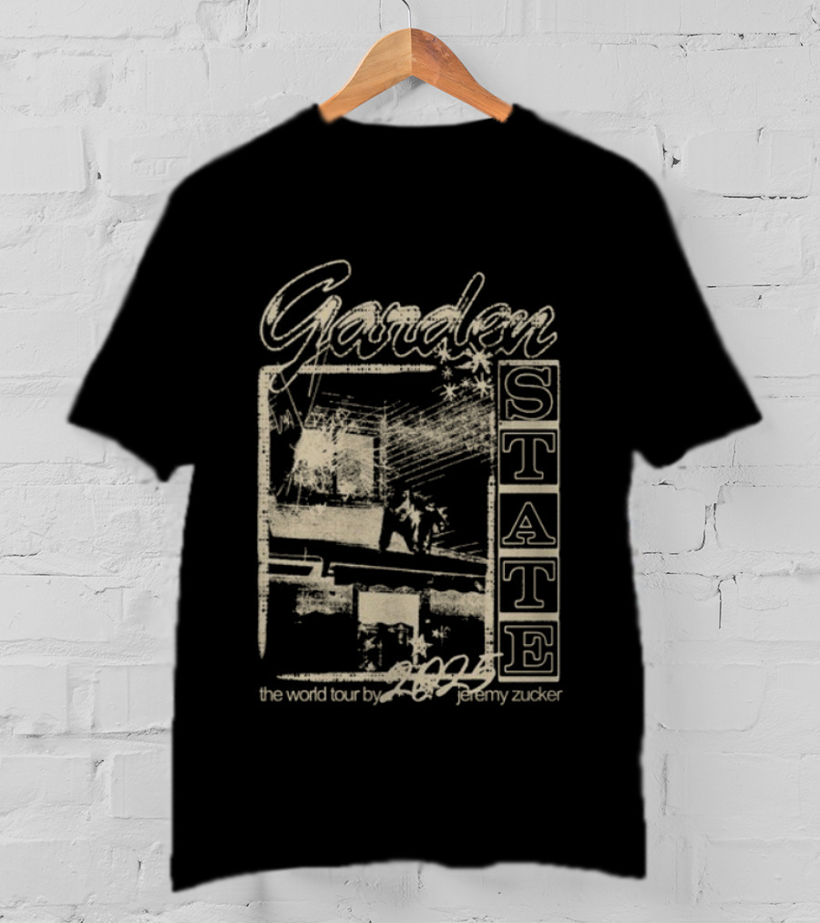 Garden State 2025 Jeremy Zucker World Tour Dates Photo T-Shirt
